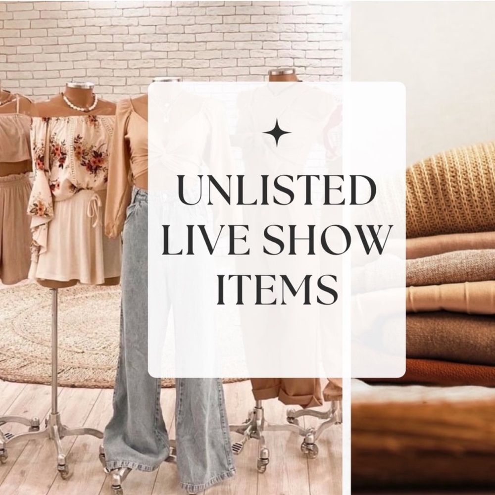 Unlisted Items for Live Show